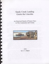 Sandy Creek Landing Greets the Lincolns