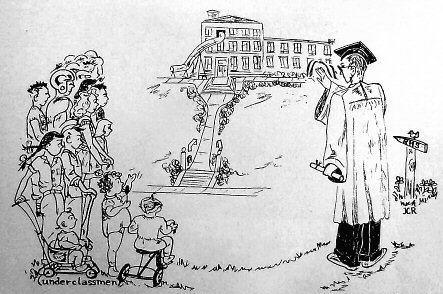Cartoon from 1947 Yearbook, Someday They Will Grow Up