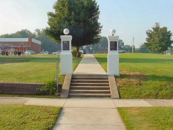 Columns at Entrance to RHS in 2005