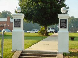 Columns at Entrance to RHS in 2005
