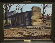 Painting of Jones Store by Lucille Richards